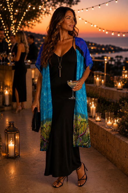 YK Kimono Wrap - Tiffany Light