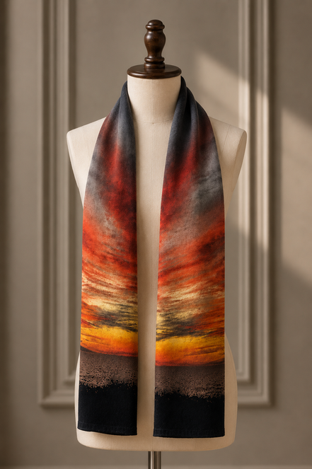 Aspen (Sweater Knit) Scarf - Sunset at Longboat Key