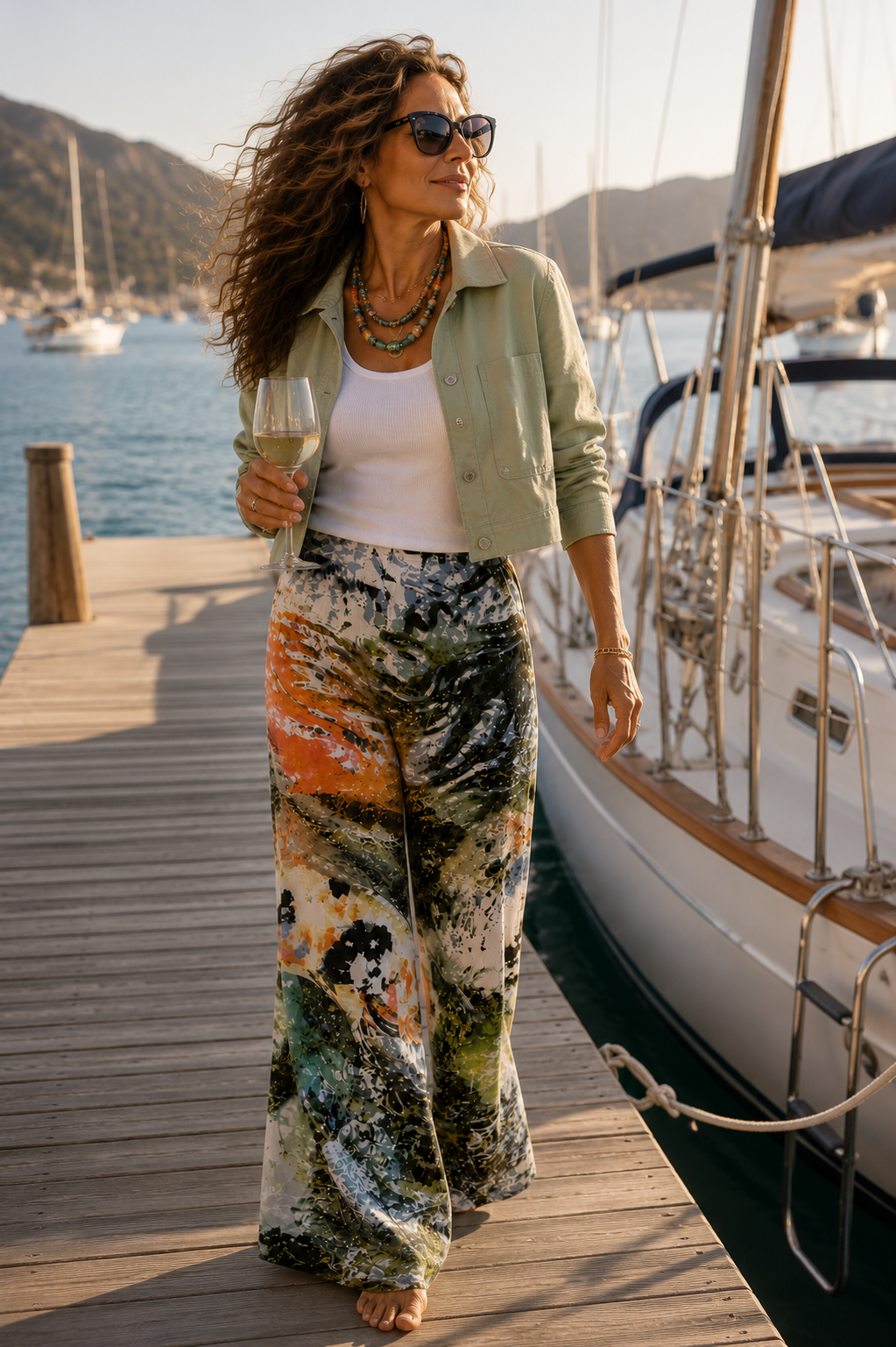 Carla Palazzo Pants - Koi