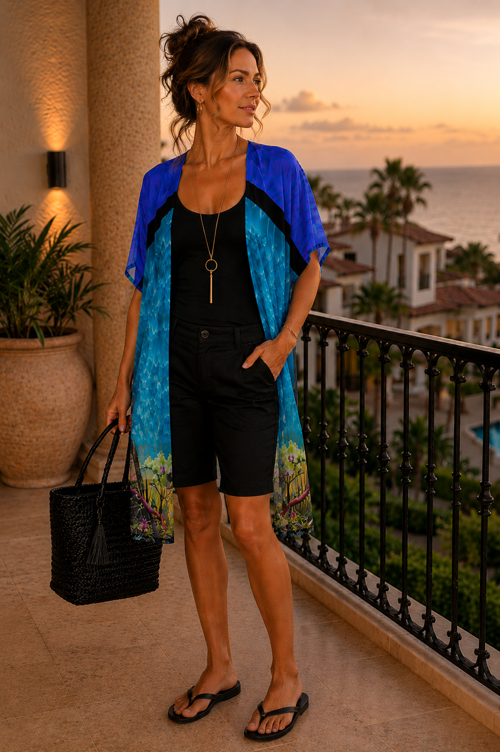 YK Kimono Wrap - Tiffany Light