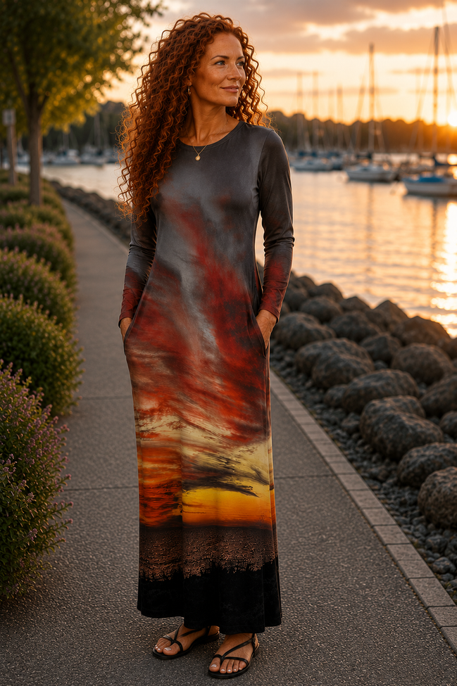 Liliana Maxi Dress - Sunset at Longboat Key