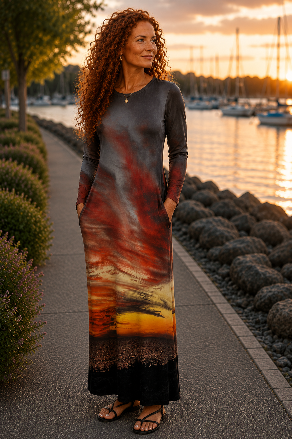 Liliana Maxi Dress - Sunset at Longboat Key