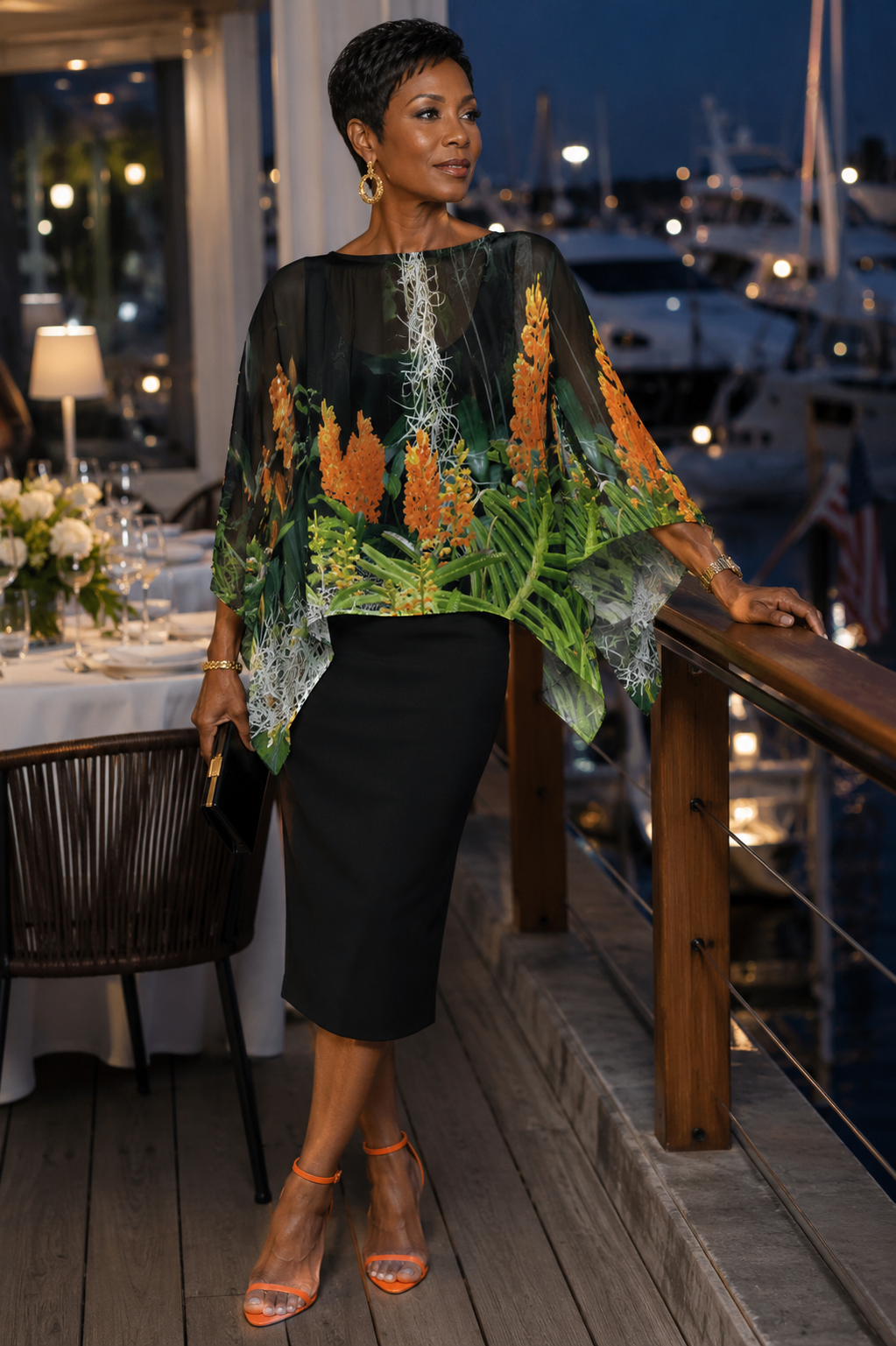 Scarlet Shawl - Luscious Tangerine