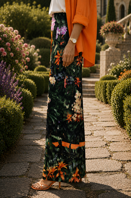 Carla Palazzo Pants - Flowers Galore