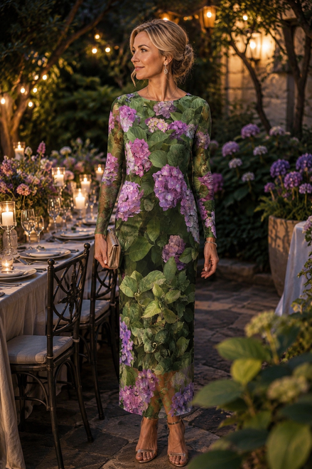 Daniela Maxi (Black Lining) Dress - Hydrangea Haven