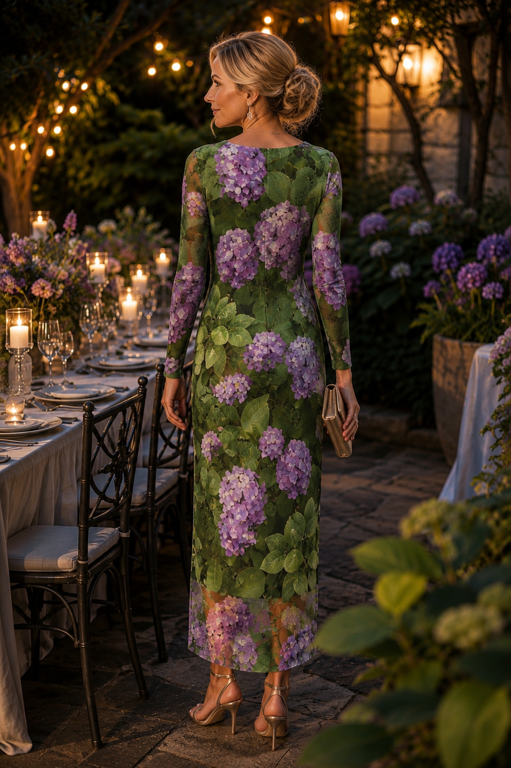Daniela Maxi (Black Lining) Dress - Hydrangea Haven