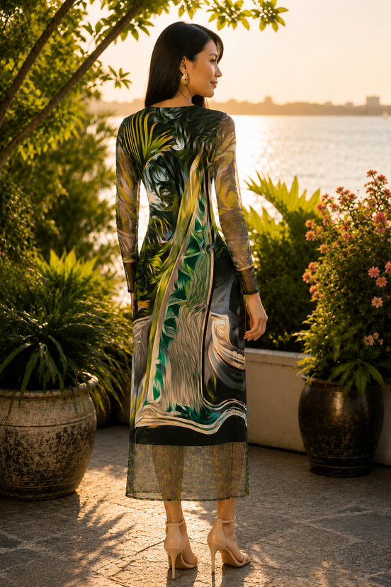 Daniela Maxi (Black Lining) Dress - Whimsy Sail