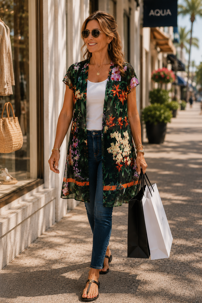 YK Kimono Wrap - Flowers Galore