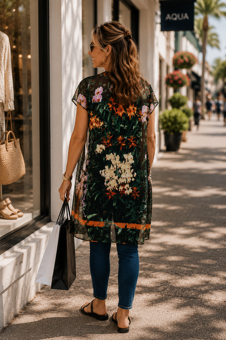 YK Kimono Wrap - Flowers Galore