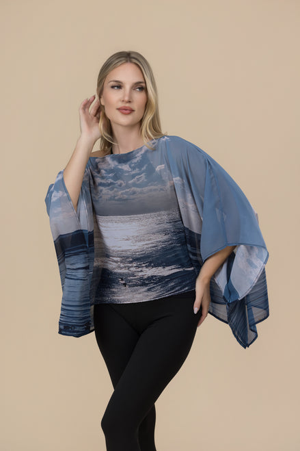 Scarlet Shawl - Birds at Sunrise