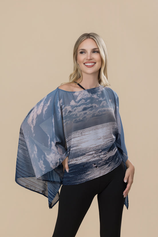 Scarlet Shawl - Birds at Sunrise