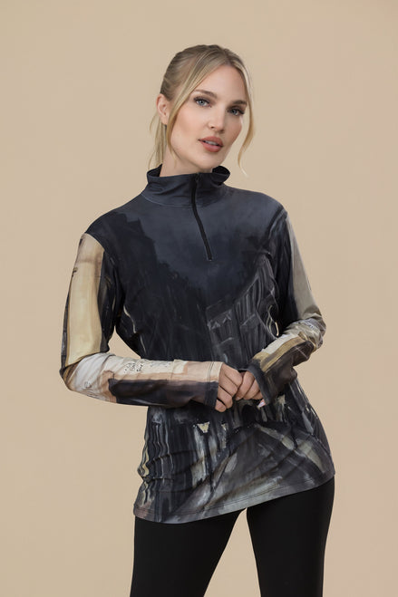 Tunnel of Love Jamie Black Zip Top