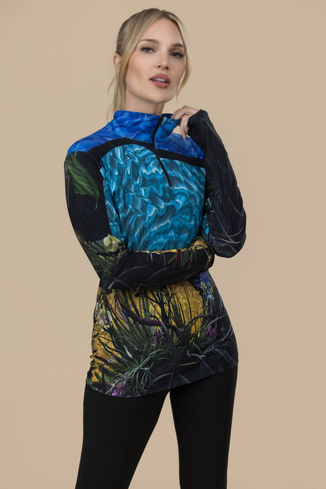 Jamie Zip Top - Tiffany Light