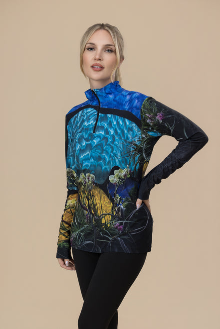 Jamie Zip Top - Tiffany Light