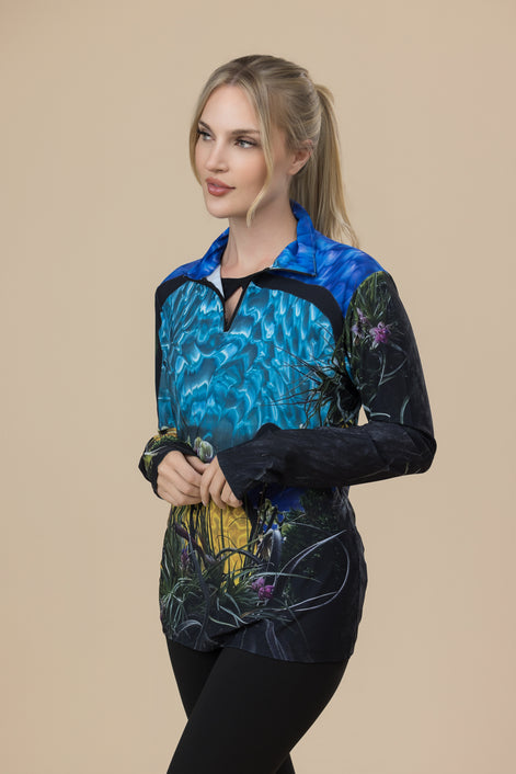 Jamie Zip Top - Tiffany Light