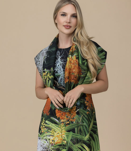 Luscious Tangerine Sweater Knit Nora Infinity Scarf