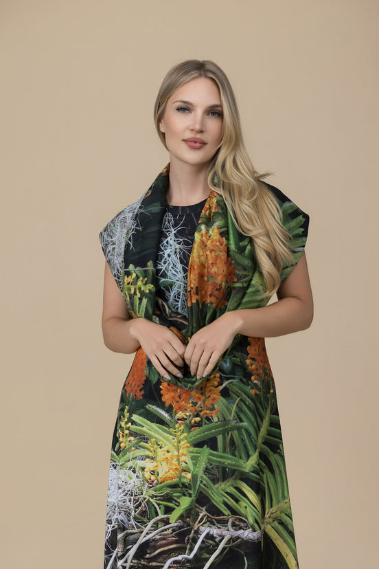 Luscious Tangerine Sweater Knit Nora Infinity Scarf