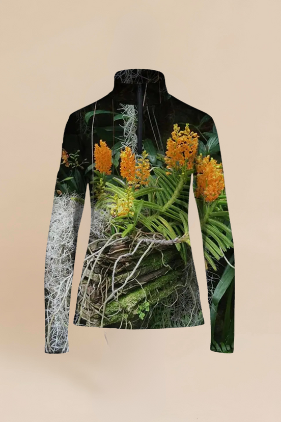 Jamie Zip Top - Luscious Tangerine