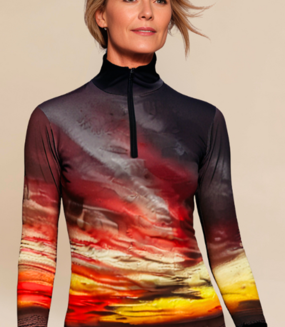 Jaimie Zip Top - Atardecer en Longboat Key