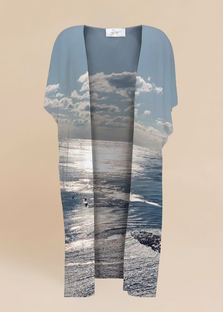 YK Kimono Wrap - Birds at Sunrise