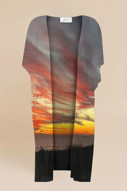 YK Kimono Wrap - Sunset at Longboat Key