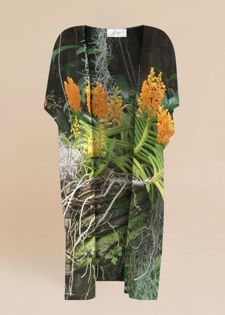 YK Kimono Wrap - Luscious Tangerine