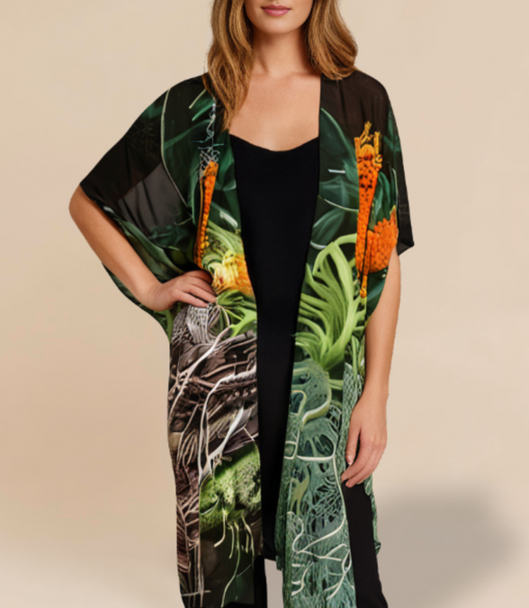 Kimono YK Wrap - Mandarina deliciosa