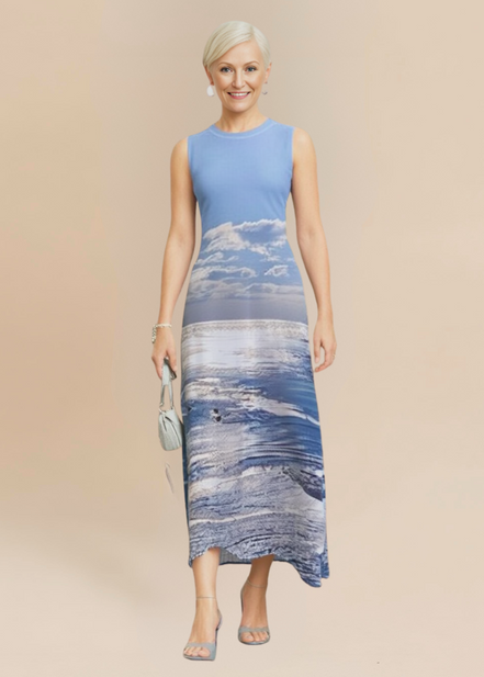 Lena Dress - Birds at Sunrise