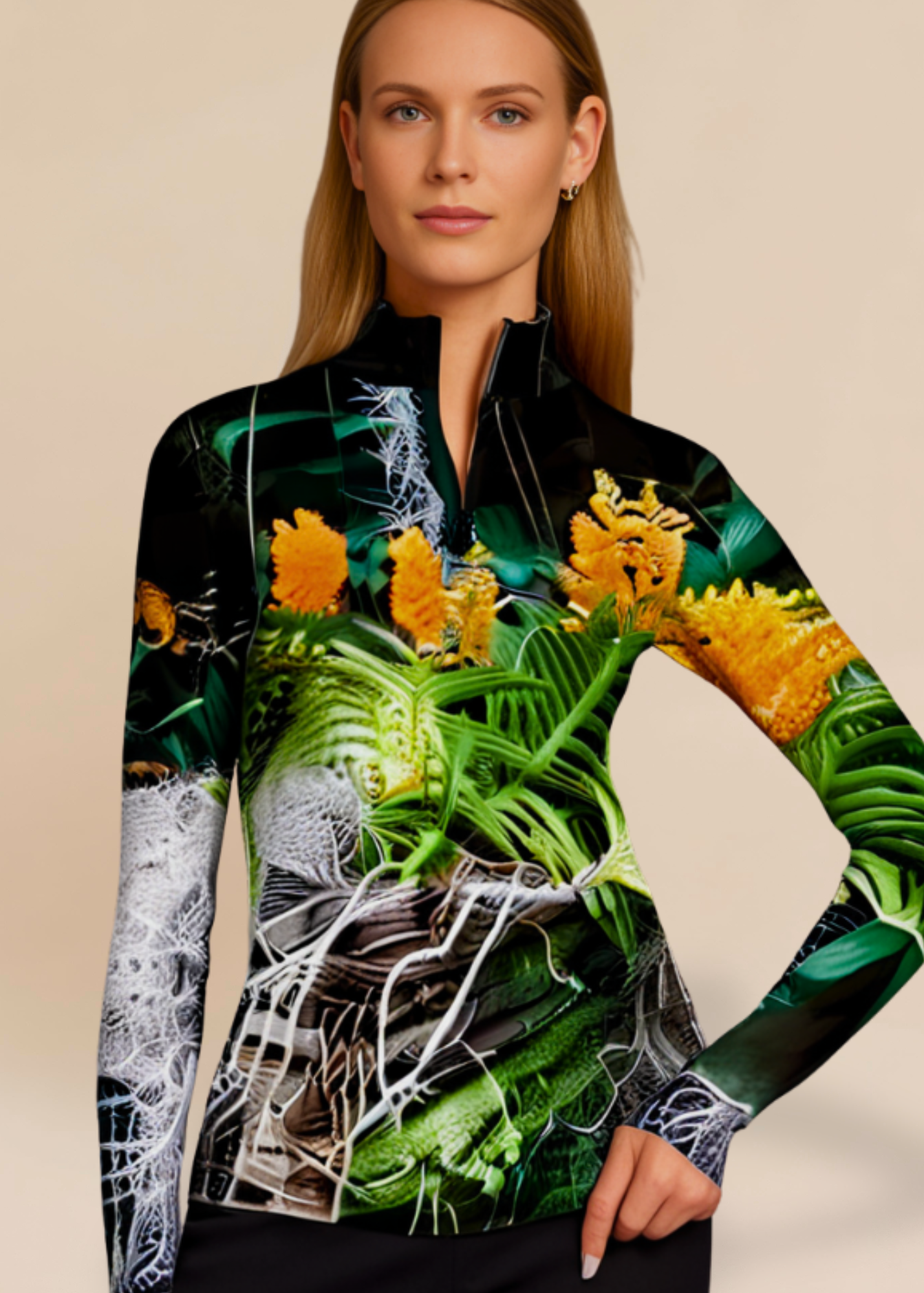 Jaimie Zip Top - Mandarina Deliciosa