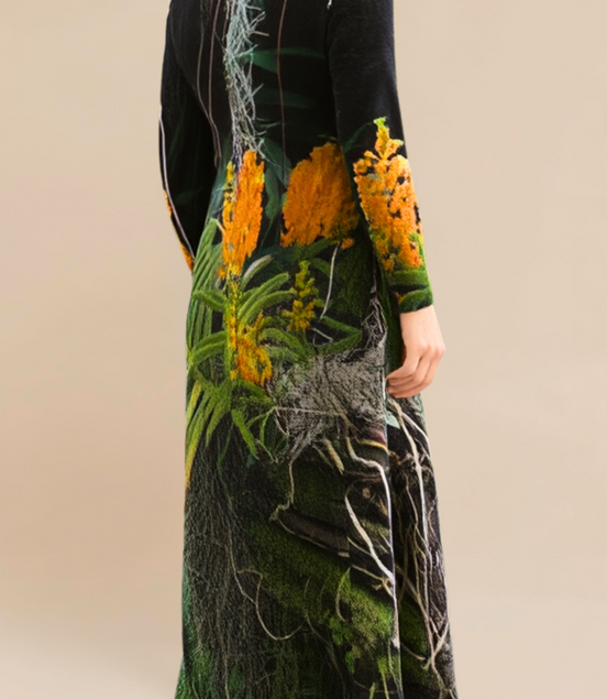 Vestido largo Liliana - Mandarina deliciosa