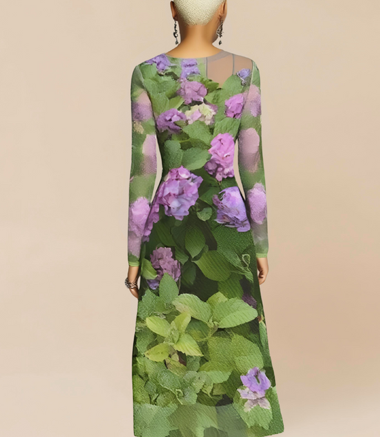 Vestido largo Liliana - Hydrangea Haven