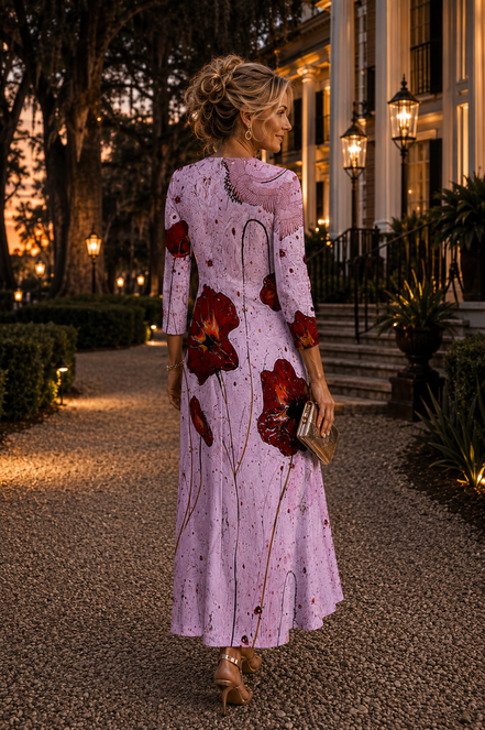 Liliana Maxi Dress - Pink Poppi