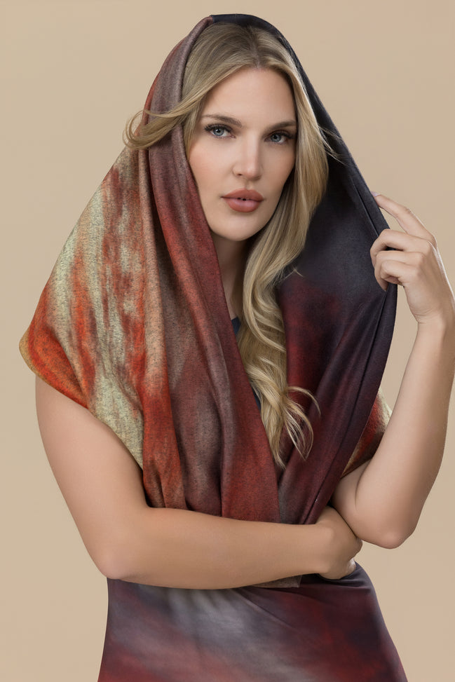 Nora Infinity Scarf (Sweater Knit) - Sunset at Longboat Key