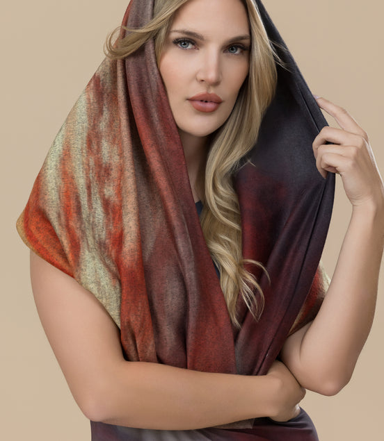 Sunset at Longboat Key Sweater Knit Nora Infinity Scarf