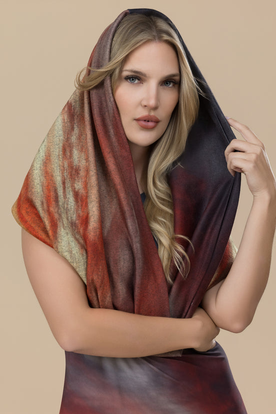 Sunset at Longboat Key Sweater Knit Nora Infinity Scarf