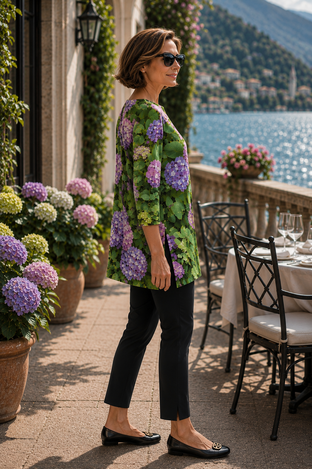 Patti Tunic II - Hydrangea Haven