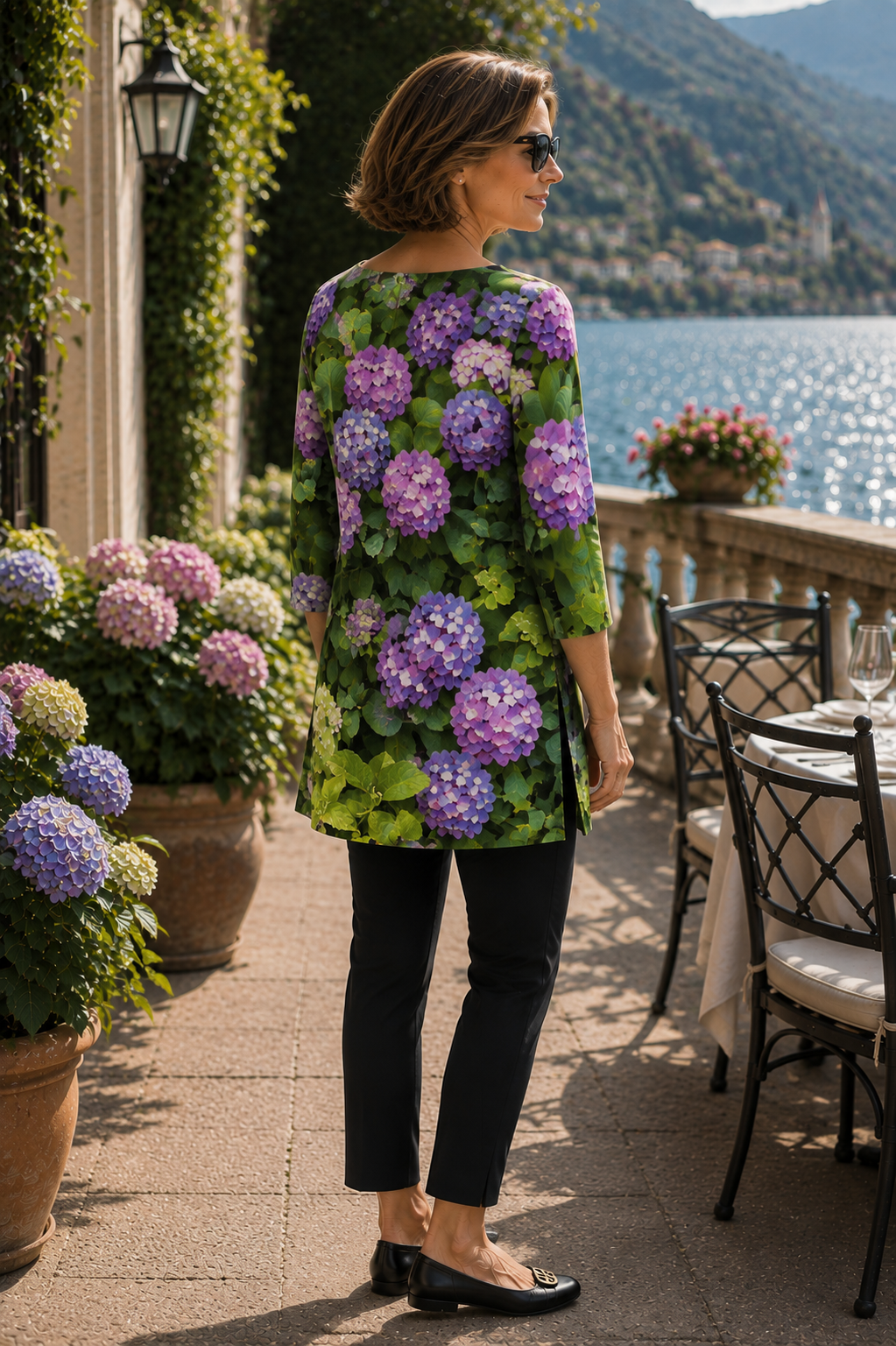 Patti Tunic II - Hydrangea Haven