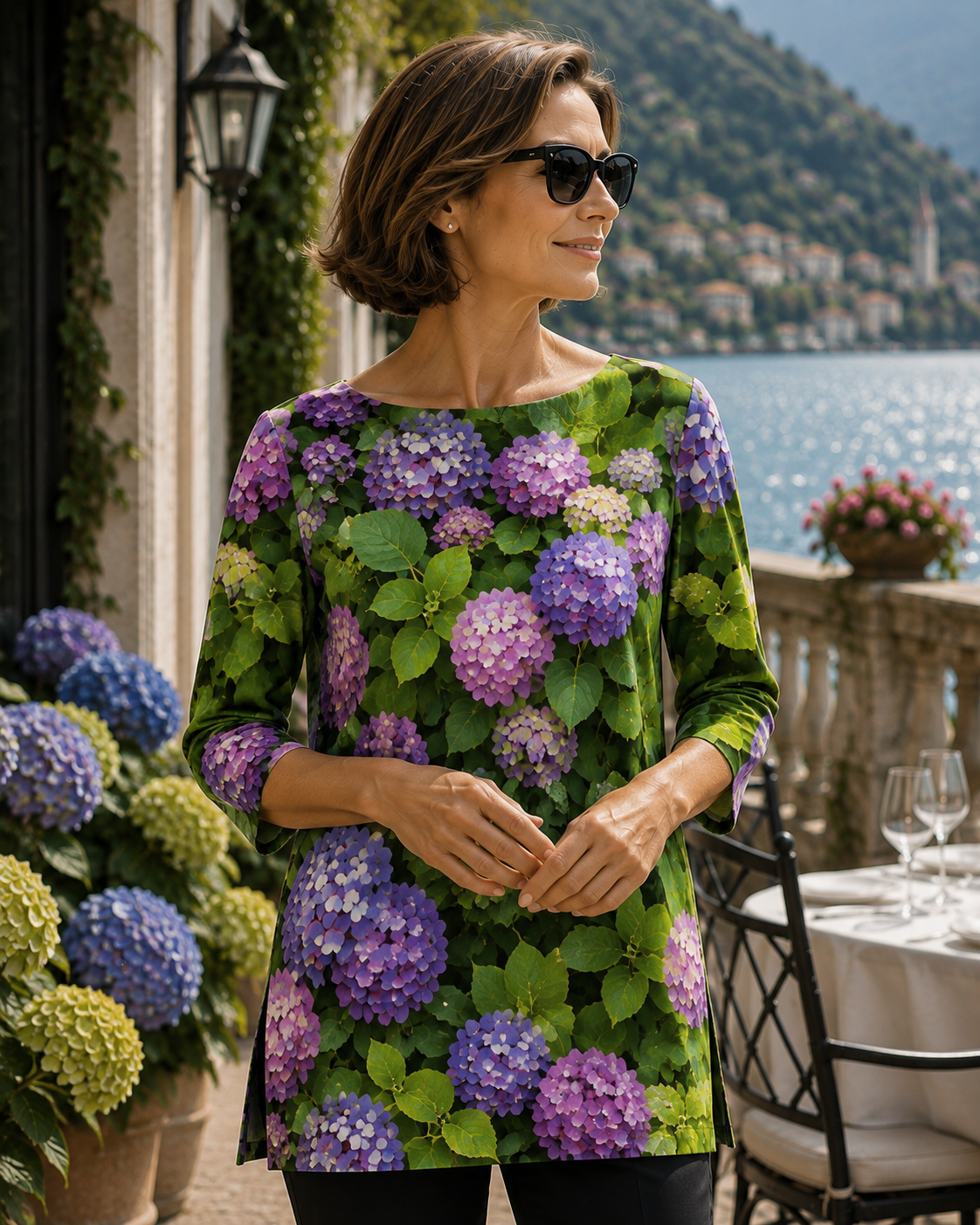 Patti Tunic II - Hydrangea Haven