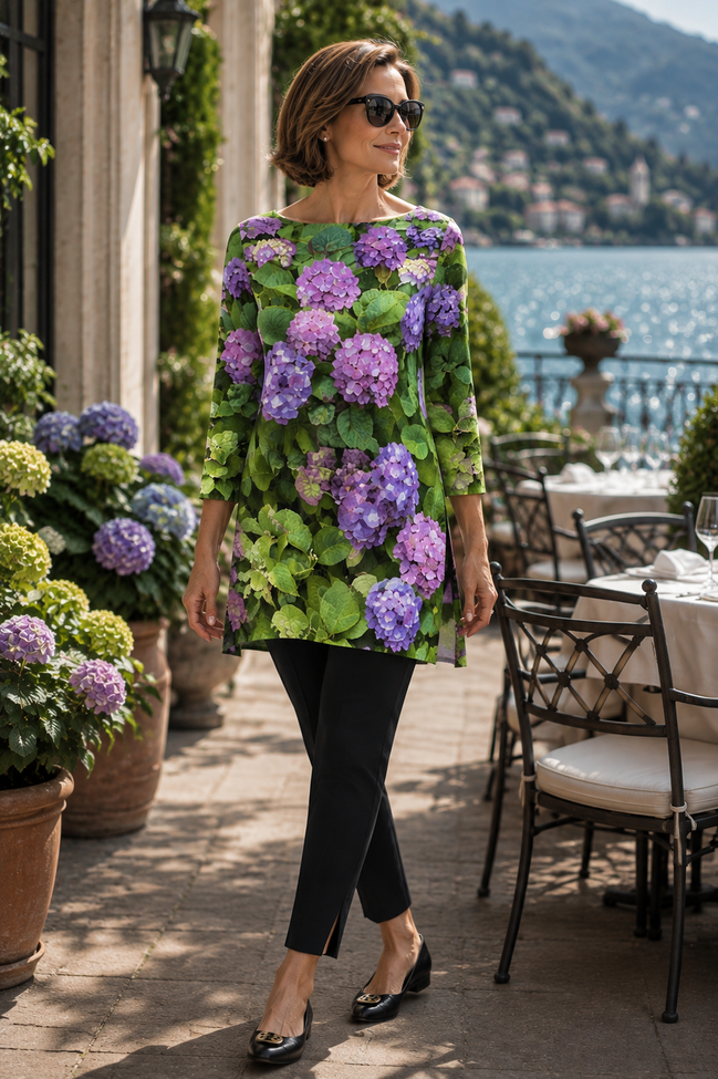 Patti Tunic II - Hydrangea Haven