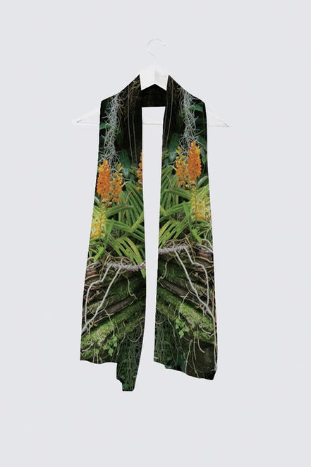 Aspen (Sweater Knit) Scarf - Luscious Tangerine
