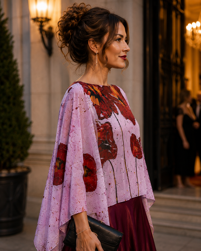 Scarlet Shawl - Pink Poppi