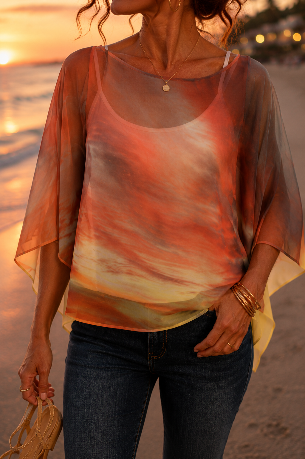Scarlet Shawl - Sunset at Longboat Key