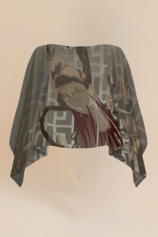 Scarlet Shawl - Perch of Beauty