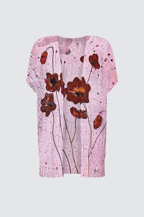 YK Kimono Wrap - Pink Poppi
