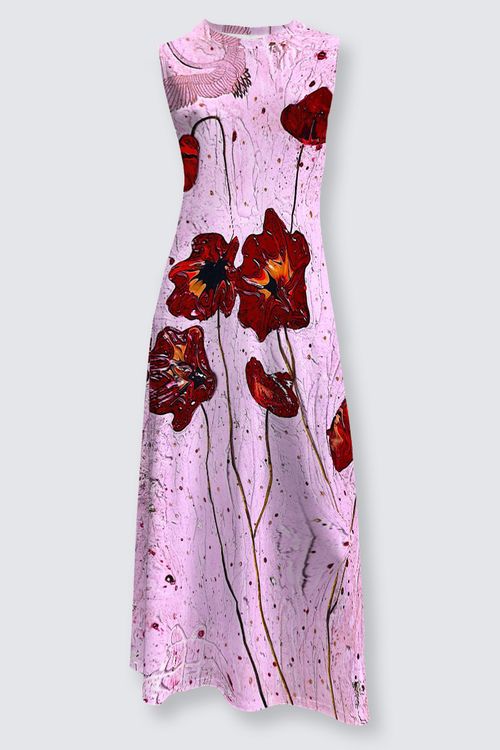 Lena Dress - Pink Poppi