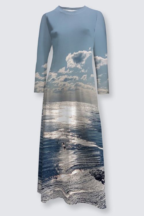 Liliana Maxi Dress - Birds at Sunrise