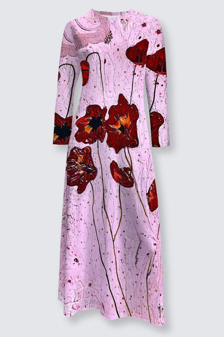 Liliana Maxi Dress - Pink Poppi