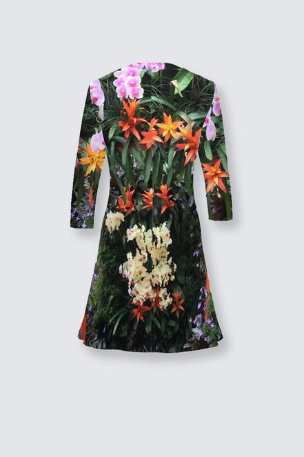 Laura Flare Dress - Flowers Galore