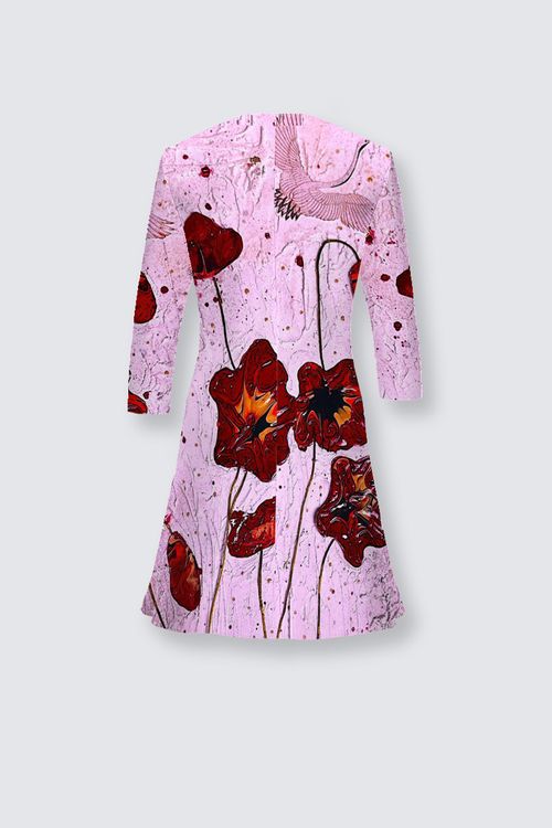 Laura Flare Dress - Pink Poppi