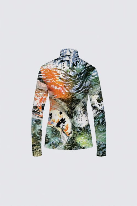 Jamie (White Zipper) Top - Koi